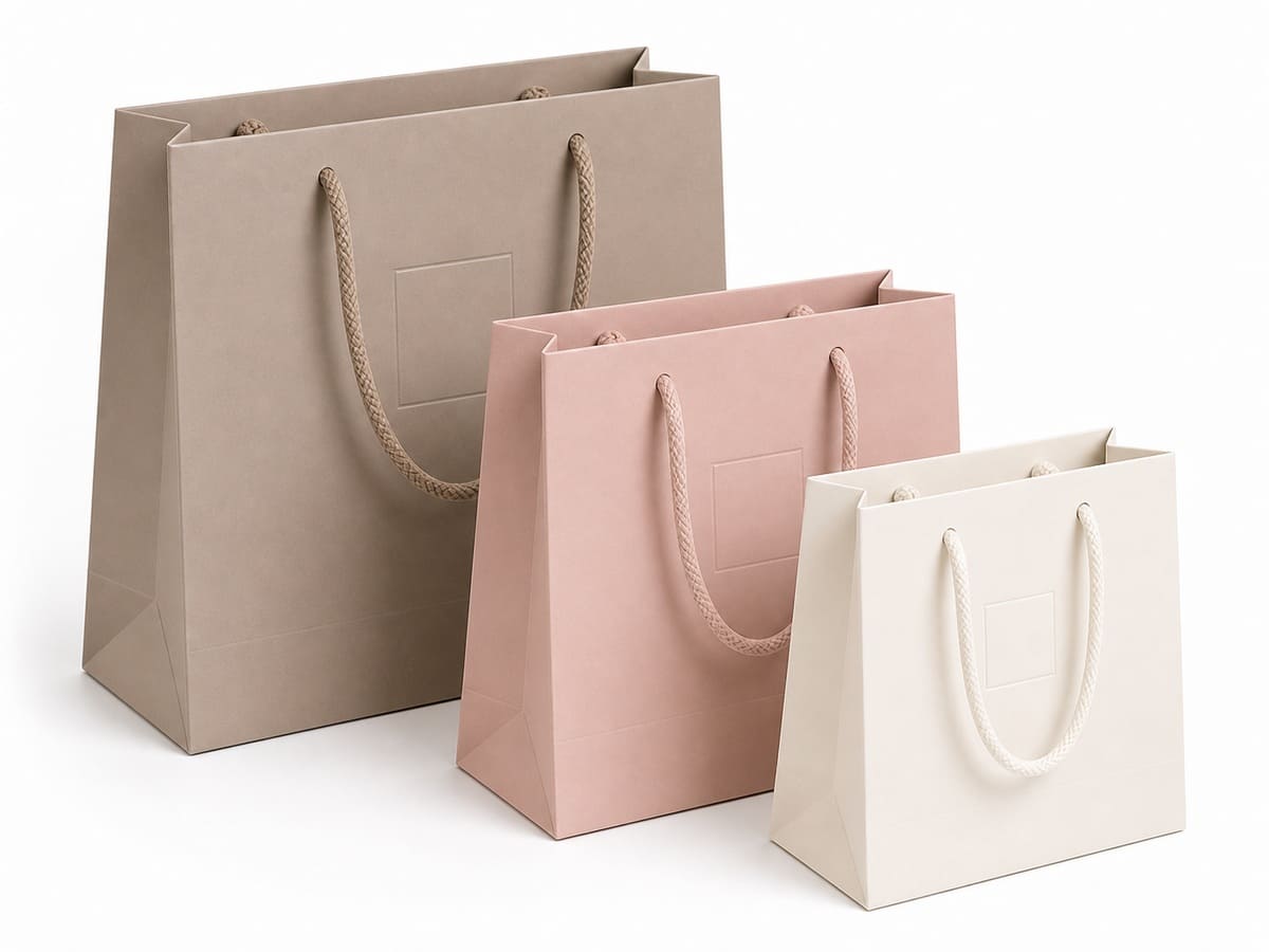 boutique paper bags with handles
