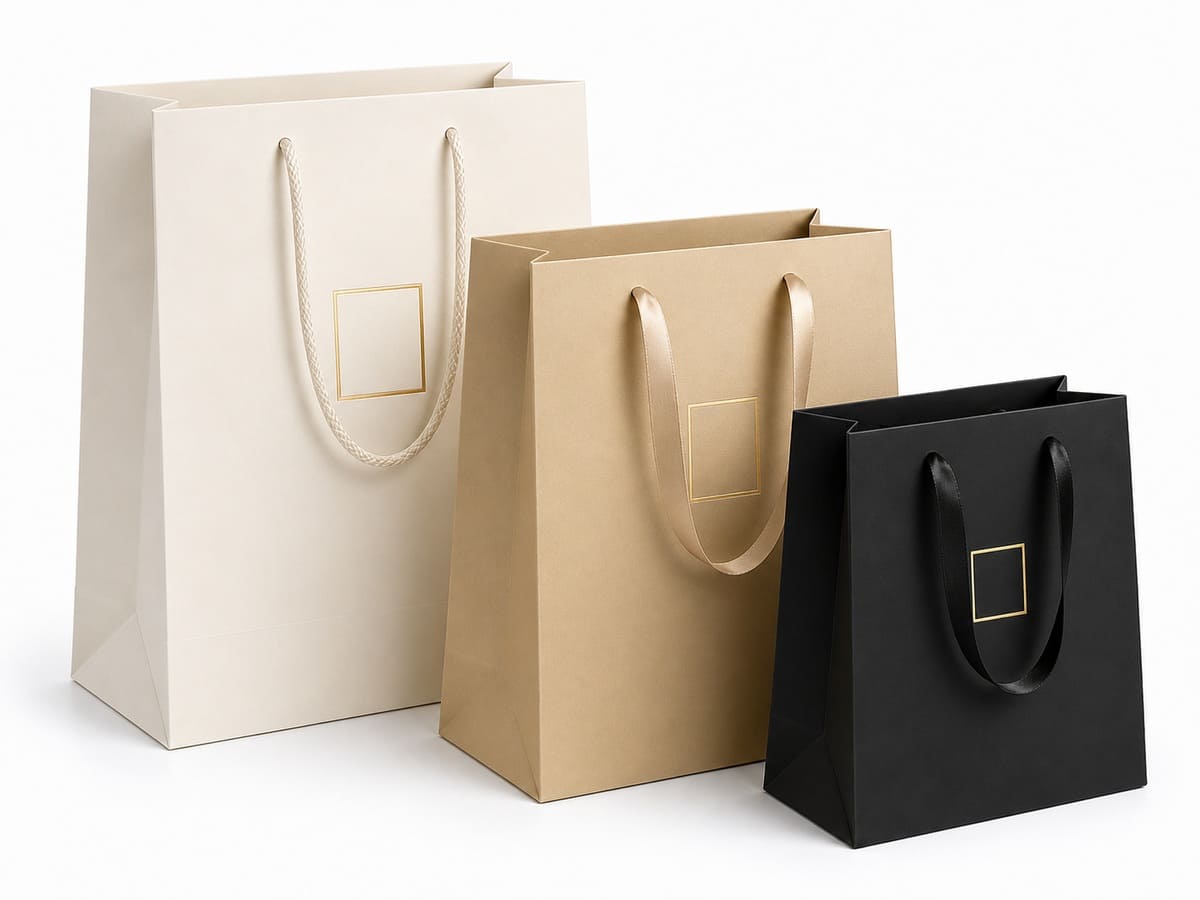 custom logo gift paper bags