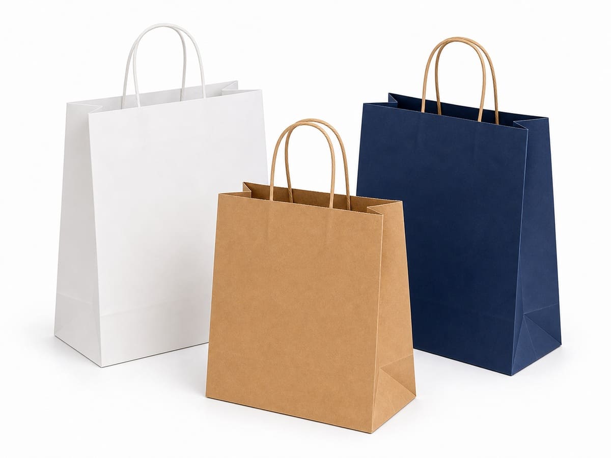 retail shopping paper bags