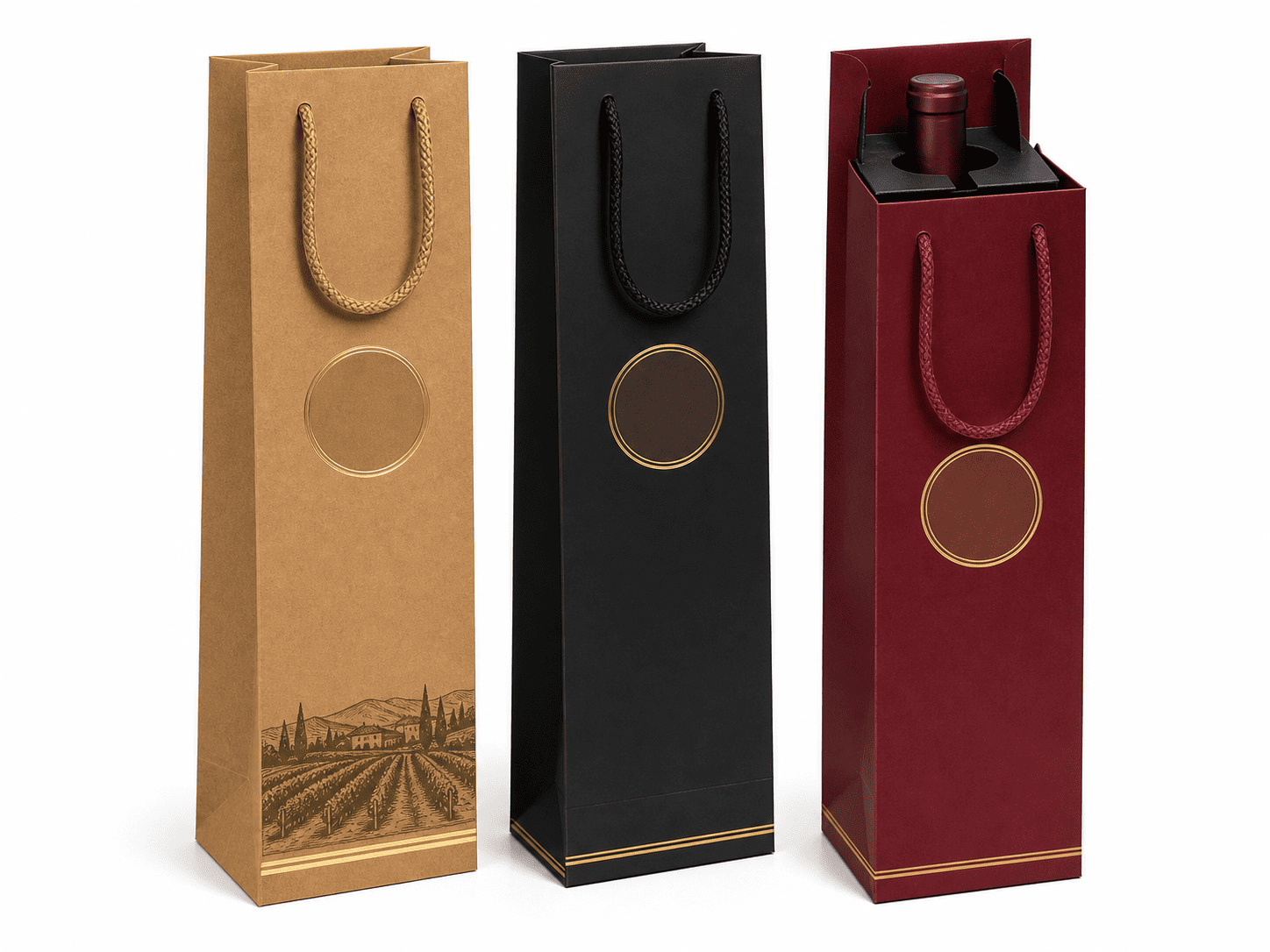 wine paper bags wholesale